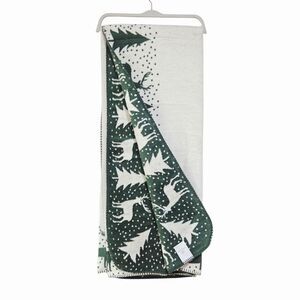 Docofil Reversible Soft Warm Deer Throw Blanket 51x67 w/ Cotton Made in Portugal